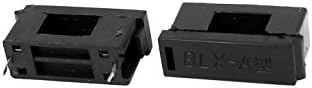 AEXIT שחור בלוקים נתיכים פלסטיים ובעלי נתיכים מחזיק MOUNT PCB 6A עבור מחזיקי נתיכים של צינור זכוכית 5X20 ממ נתיך