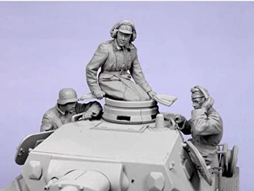 גודמואל 1/35 מלחמת העולם השנייה גרמנית טנק צוות שרף חייל דגם ערכת / אינו מורכב ולא צבוע ערכת מיניאטורי/י. ח-3034