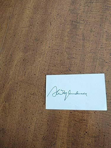 גלן אנדרסון חתם על חתימות חתך של כרטיס אינדקס -22
