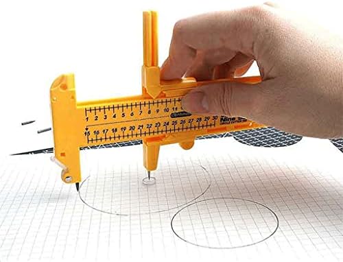 Czdyuf עגול נייר חותך עיצוב גרפי מכונת חיתוך כרטיסים ניידים אביזר מלאכה ידני עם חריץ מנעול