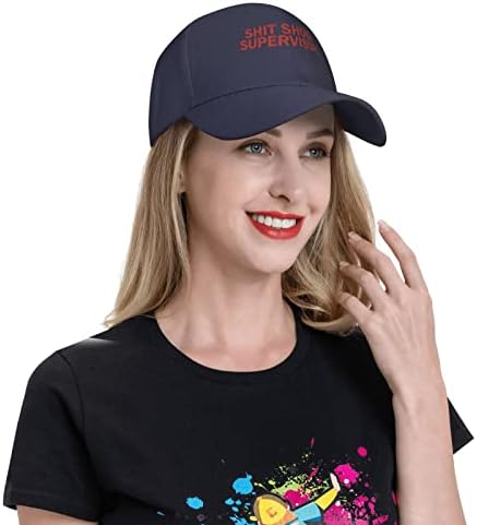 חרא-להראות-מפקח כובעי גברים נשים בני נוער בציר מתכוונן בייסבול כובע מצויד נהג משאית כובע אפור