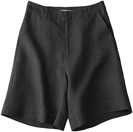 Miashui Womens מכנסי טניס קצרים אלסטי נושם כותנה רופפת ומצעים חצי מכנסיים מכנסיים נשים ג'ין מכנסיים קצרים עבור