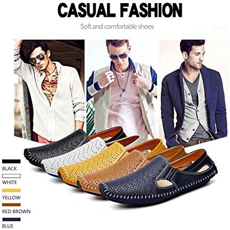 גברים של נהיגה נעלי עור אופנה נעל מזדמן להחליק על נעלי מוקסינים בקיץ