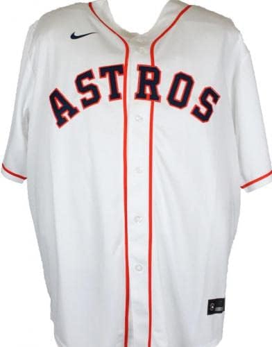 יולי גורריאל חתימה על יוסטון אסטרוס לבן נייקי ג'רזי- JSA W *כסף - גופיות MLB עם חתימה