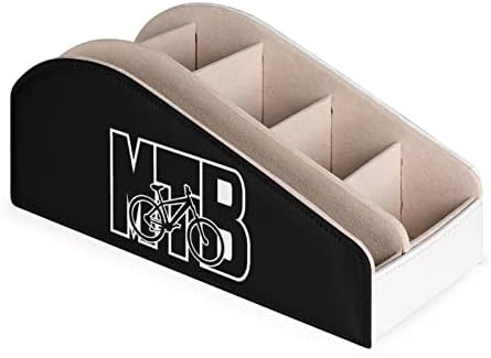 אופני MTB הר הרים מחזיק בשלט רחוק קופסת מארגן עור PU עם 6 תאים קופסת אחסון לחדר שינה בסלון