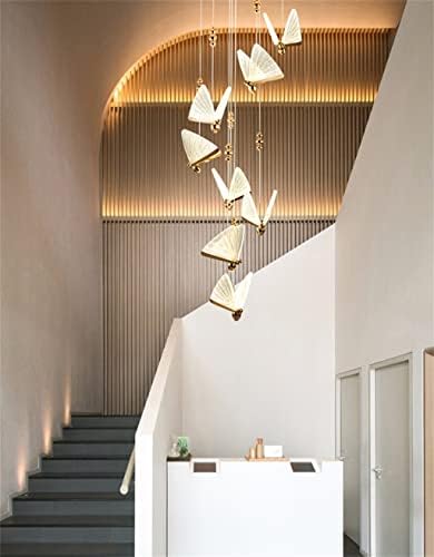 צורת פרפר צורת ZLXDP תאורה נברשת לסלון ארוך מדרגות לחדר שינה שליד מיטת חדר שינה מקורה גופי פנסי LED