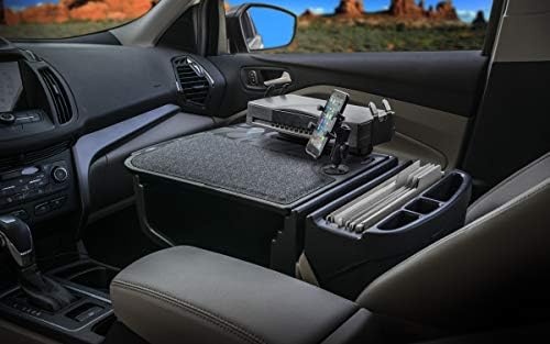 Autoexec Aue05600 יעילות שולחן רכב Gripmaster גימור הסוואה ירוקה עם עמדת טלפון ומדפסת