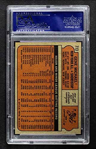 1972 Topps 713 Gene Michael New York Yankees PSA PSA 8.00 Yankees