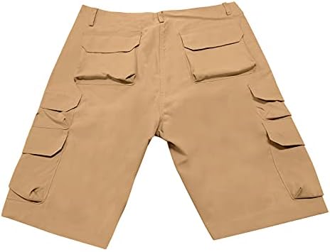 מכנסיים קצרים של קינגוגו מכנסיים קצרים מכנסי מטען מזדמנים לגברים רוכסן מכנסיים נוחים קציצים קצרים קיצוניים עם קיץ עם