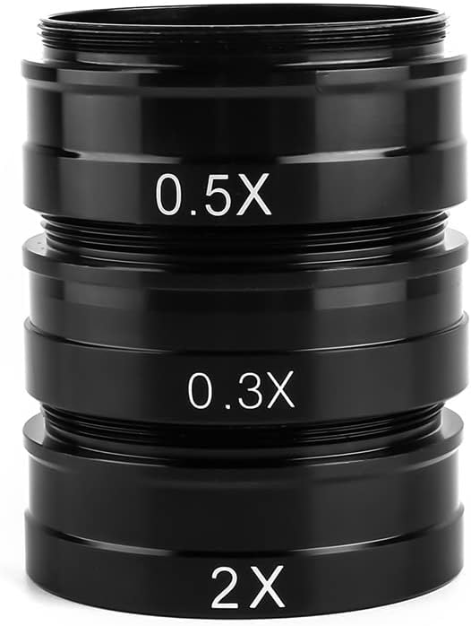 אביזרי מיקרוסקופ 0.75 איקס/0.3 איקס/2 איקס/0.5 איקס עדשת זכוכית אובייקטיבית 165 עבור 180 איקס 130 איקס זום