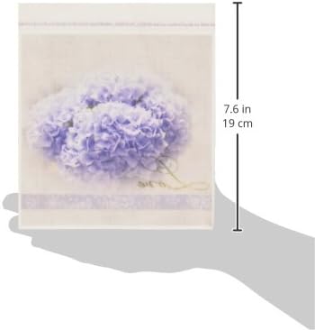3DROSE HT_56329_2 אהבה רומנטית פרחי הידראנגאה כחולים צילום פרחוני ברזל חתונה על העברת חום לחומר לבן, 6 על 6 אינץ '