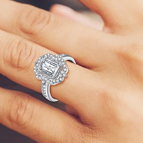 טבעת יהלום עדינה אופנה זירקוניה לנשים בלינג מעורבות יהלום טבעת נישואין מתנות גברים ונשים