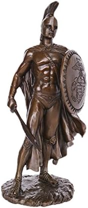 טופרקין רומאי לוחם ברונזה פסלי פסלי פסלי מתכת בעבודת יד זכר עיצוב הבית TPEA-353