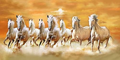 מפעל אמנות פנג שואי שמונה ציור בד סוסים