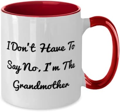 רעיון ייחודי מתנות סבתות, אני לא צריך להגיד לא, אני הסבתא, יום הולדת איסור פרסום שני מתנות ספל 11 oz לסבתא, מתנות ליום האמהות,