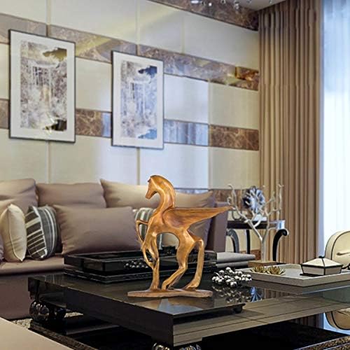 WSSBK פיסול סוסים מעופף סגנון מודרני תפאורה ביתית פסל ברונזה של בעלי חיים לאביזרי קישוט משרדים ובית