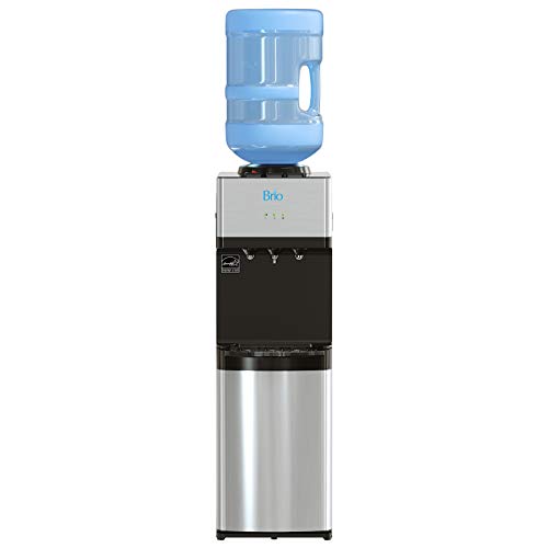 Brio -Cltl520 מהדורה מוגבלת מהדורה עליונה מתקן קירור מים - מים חמים וקרים, מנעול בטיחות ילדים, מחזיק 3 או 5 בקבוקי ליטר -