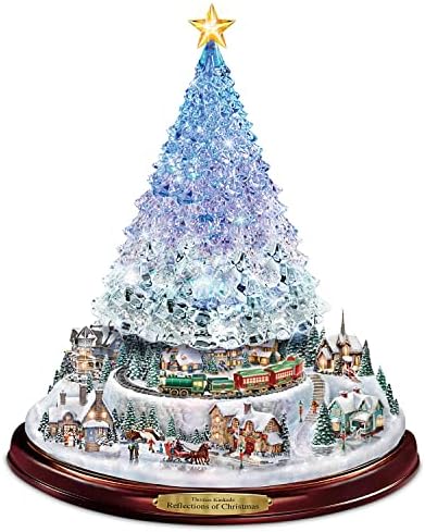 חילופי ברדפורד תומס קינקדה השתקפויות של עץ השולחן להדליק את חג המולד
