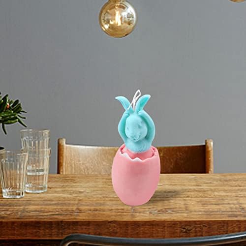 עובש סיליקון חמוד, ארנב פסחא בצורת תלת מימד סבון סבון נרות - עובש DIY תלת מימד לשימוש חוזר - עובש אפיית ארנבות מקסימה