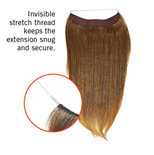 קליפ תסרוקת חינם 16 אינץ ' הארכת שיער בלתי נראית על ידי בגדי שיער - ר1416 ט טוסט חמאה
