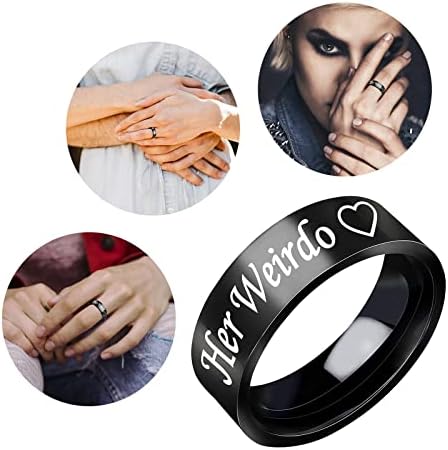 2023 טבעת פלדה פשוטה פשוטה טבעת טבעת נשים מצוירת תכשיטים חמודים תכשיטים מגניבים