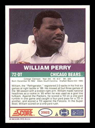 1989 ציון משלים 396s ויליאם פרי שיקגו ברס NFL כרטיס כדורגל NM-MT