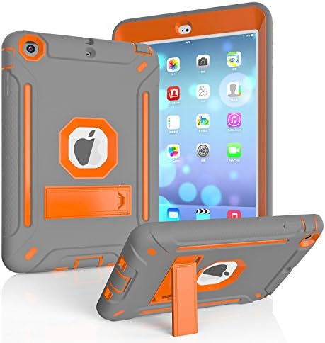 Makeit Case iPad Mini Case, iPad Mini 3 Case Heavy Duty Hybrid Silicone Silicone ו- PC Case Hard Case Full-Body