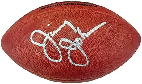 ג'ימי ג'ונסון חתום על כדורגל עור רשמי חתימה בוקובויס PSA/DNA AK31328 - כדורגל חתימה
