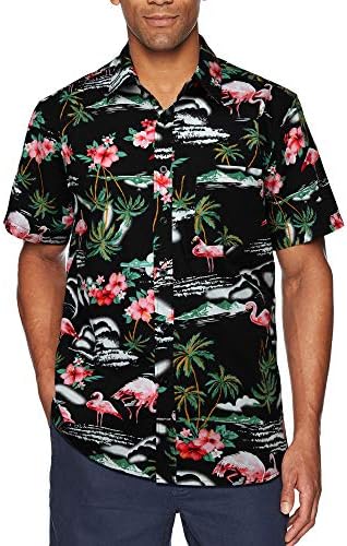 גברים של הוואי חולצות קצר שרוול אלוהה חולצה לגברים מקרית כפתור למטה טרופי הוואי פרחוני חולצה קיץ חוף מפלגה