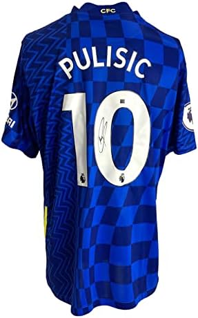 כריסטיאן פוליסיץ 'חתום 2021-22 גופיית כדורגל כחולה פאניני