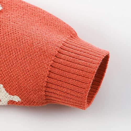 בנות קרדיגן צווארון עגול כפתור עד סוודרים מקרית כותנה לסרוג פעוט סוודר חולצות 1-6 טי תפוזים