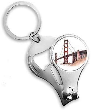 גשר שער הזהב באמריקה קליפורניה ניפר ניפר טבעת מפתח בקבוקי שרשרת פותחן