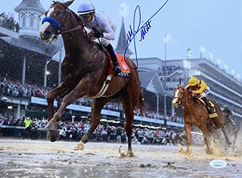 מייק סמית 'חתם על 11x14 מירוץ סוסים צילום JSA ITP - תמונות ספורט עם חתימה