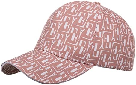 מנהונג אופנה נשים גברים ספורט הדפסת מכתב נושם חוף מתכוונן כובע בייסבול כובע בייסבול כובע גבוה