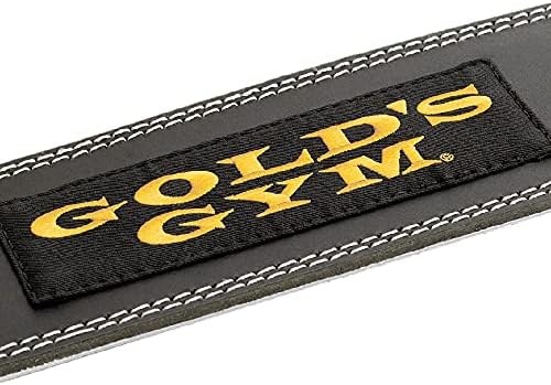 חדר כושר זהב BK G3368 חגורת עור אימונים, מאמני כושר זהב מקוריים, פופולריים, חגורה קלאסית, שחור