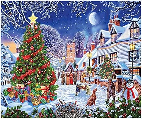 עץ חג המולד, ערכת ציור יהלום 5D למבוגרים וילדים. מתנות של צ'ריסטמות, סוף שבוע, יהלום מרובע ， יהלום מלא, קישוטים לחג המולד