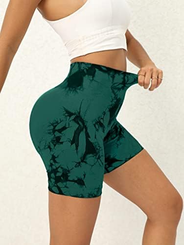 Jomkig Butt Scrunch מכנסיים קצרים חלקים לנשים מותניים גבוהים אימון חלקה אימון יוגה חדר כושר מפעיל מכנסי אופנוען קצרים