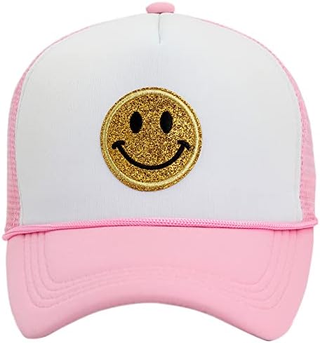 סינסינפונס ילדים פעוט בייסבול כובע סמיילי פנים נהג משאית כובע רטרו רשת בייסבול כובע עבור בני בנות