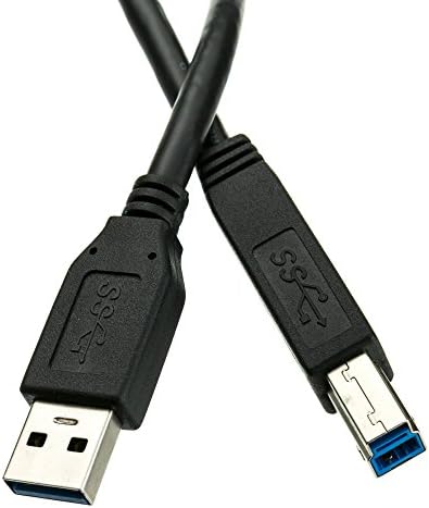 ACL 10 רגל USB 3.0 סוג A זכר לקיוג B מדפסת/כבל מכשיר זכר, שחור, 5 חבילה