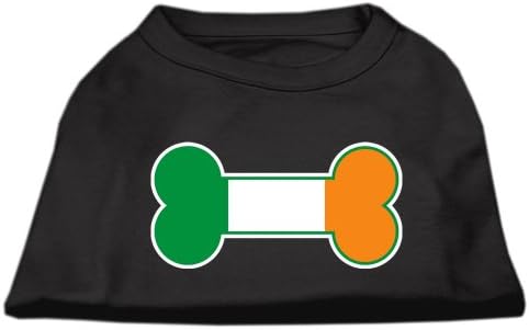 דגל עצם אירלנד חולצת הדפסת מסך שחור xxxl