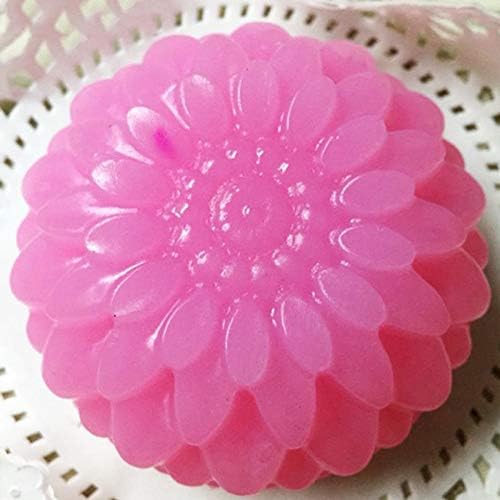 Momowuwwu 6 חלל פרח בצורת סיליקון DIY DIY סבון בעבודת יד עוגת עוגת עוגת ציוד 6 חורים מלאכות סבון בעבודת יד עובש