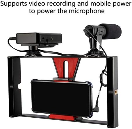 ערכת מיקרופון מצלמת LMMDDP להקלטת חיים של מצלמת וידיאו לצילום חיצוני ראיון חי ראיון מיקרופון