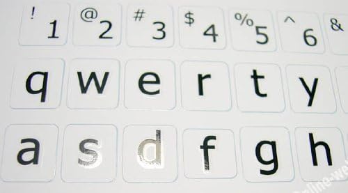 אנגלית ארהב גדול מכתב מקלדת מדבקות עם ללא שקוף לבן רקע עבור מחשב מחשבים ניידים שולחן עבודה