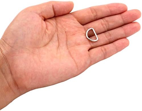אבזם טבעת כסוף מתכת גנרית 0.5 אינץ