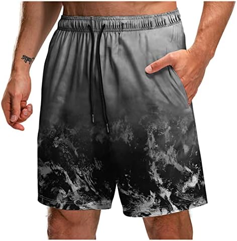 מכנסיים קצרים לגברים מכנסי חוף אתלטים קצרים סדרת משיכה דקה