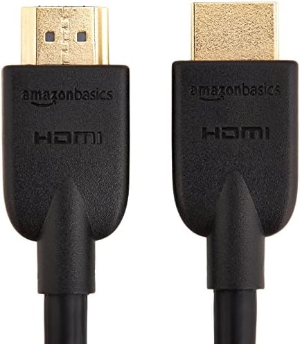 יסודות אמזון HDMI מתאם מצמד נקבה לנקבה, 29X22 ממ, שחור ומהיר 4K HDMI כבל - 10 רגל