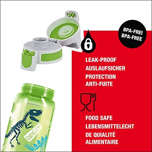 Sigg - בקבוק מים לילדים - Viva one jurassica - מכסה אטום דליפה - מדיח כלים - BPA חינם - ספורט ואופניים - בקבוק
