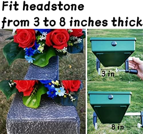 כל 2 המחשבים המיוחדים בבית הקברות אוכפים לאבני מצבות שהרוח לא תפוצץ מחזיק פרחים לבית הקברות אוכפי קבר מצבה לפרחים של יום האם