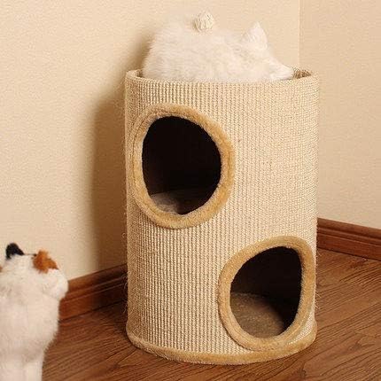 רב תכליתי חתולי טיפוס מסגרת סיסל צינור חתולי עץ חתולי המלטת ציוד לחיות מחמד חתולי צעצועי אספקת סופר גדול חלל