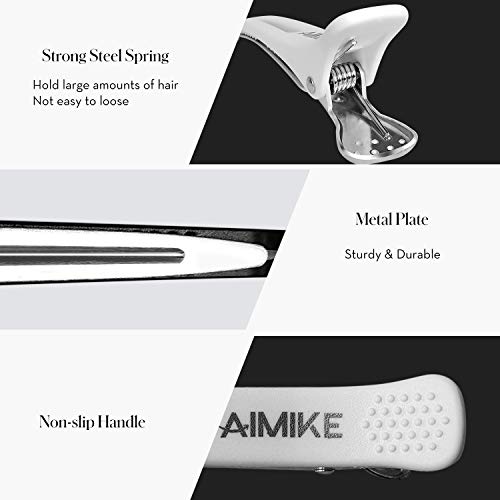 AIMIKE 6 PCS קטעי שיער מקצועיים לחתך סטיילינג עם מברשת שמפו לעיסוי קרקפת, שיער סיליקון רך לשטיפת שיער